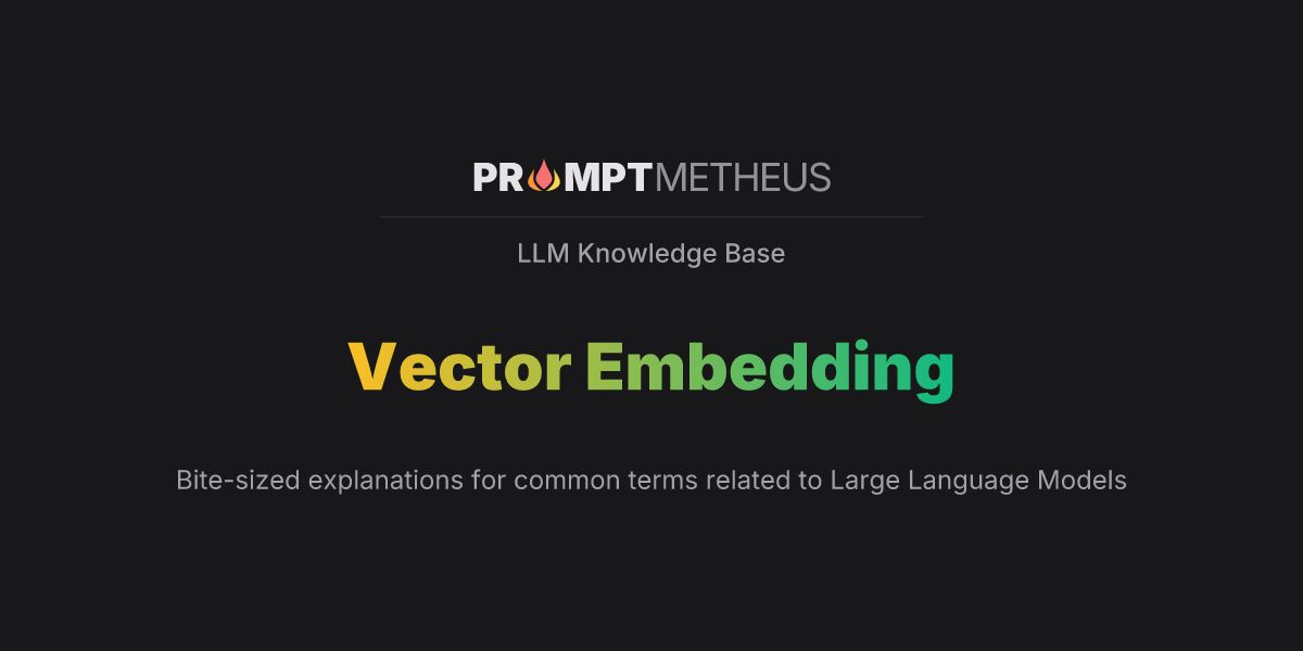 Vector Embedding | LLM Knowledge Base