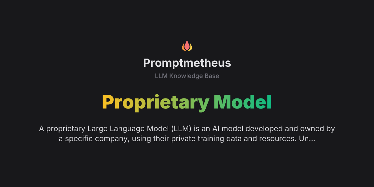 Proprietary Model | LLM Knowledge Base